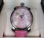 High quality Copy GaGa Milano Italy Watch Pink Dial